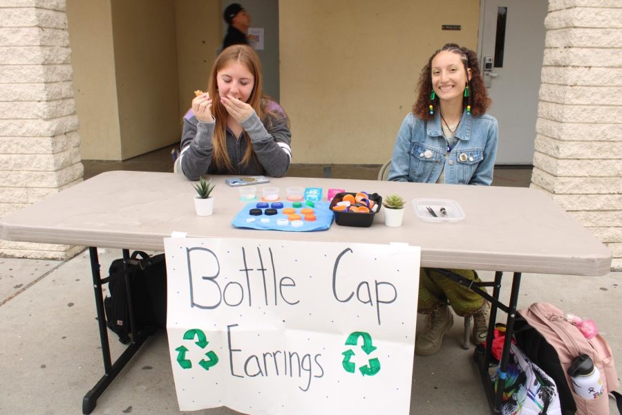 The activity here presents crafting  bottle cap earnings.